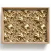 Druppels - Organisch - Goud Dienblad Rechthoek middel 911 -z3d_shopping