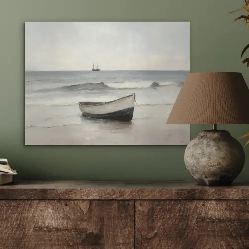 Roeiboot - Zee - Horizon PET vilt klein -sfeer2