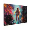 Astronaut - Graffiti - Ruimte - Neon canvas 2cm klein -z3d