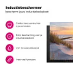 Strand - Zonsondergang - Natuur - Landschap Inductie beschermer vinyl 3mm klein -wsfeer2_website