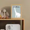 Dino - Brachiosaurus - Dinosaurus - Blauw Light Box met kabel (Kinderlampje) klein -sfeer2_kind