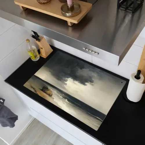 Kust - Golven - Rots - Storm Inductie beschemer met haakjes klein -sfeer1