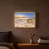 Duin - Zonsondergang - Horizon - Strand - Gras Light Box met batterij (Wandlamp) middel -sfeer4