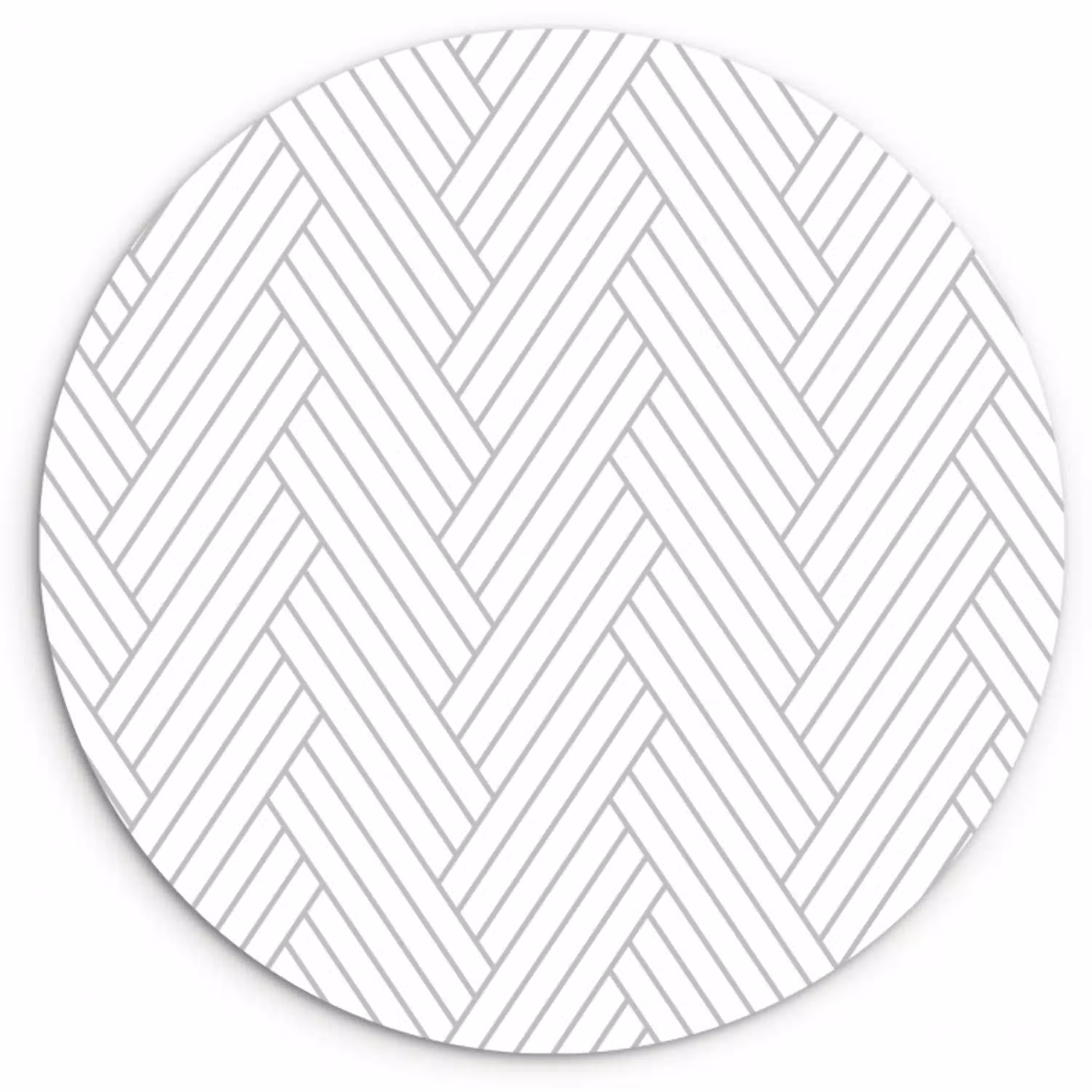 Grafisch - Patroon - Modern -  Geweven Wandcirkel kunststof plaat 5mm dik klein 188 -3d