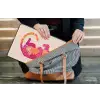Tijger - Roze - Oranje laptophoes neopreen klein -tas