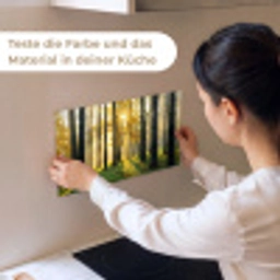 Bos - Zon - Bomen - Gras - Landschap  - Natuur keuken achterwand sample klein -USP_sampleDE