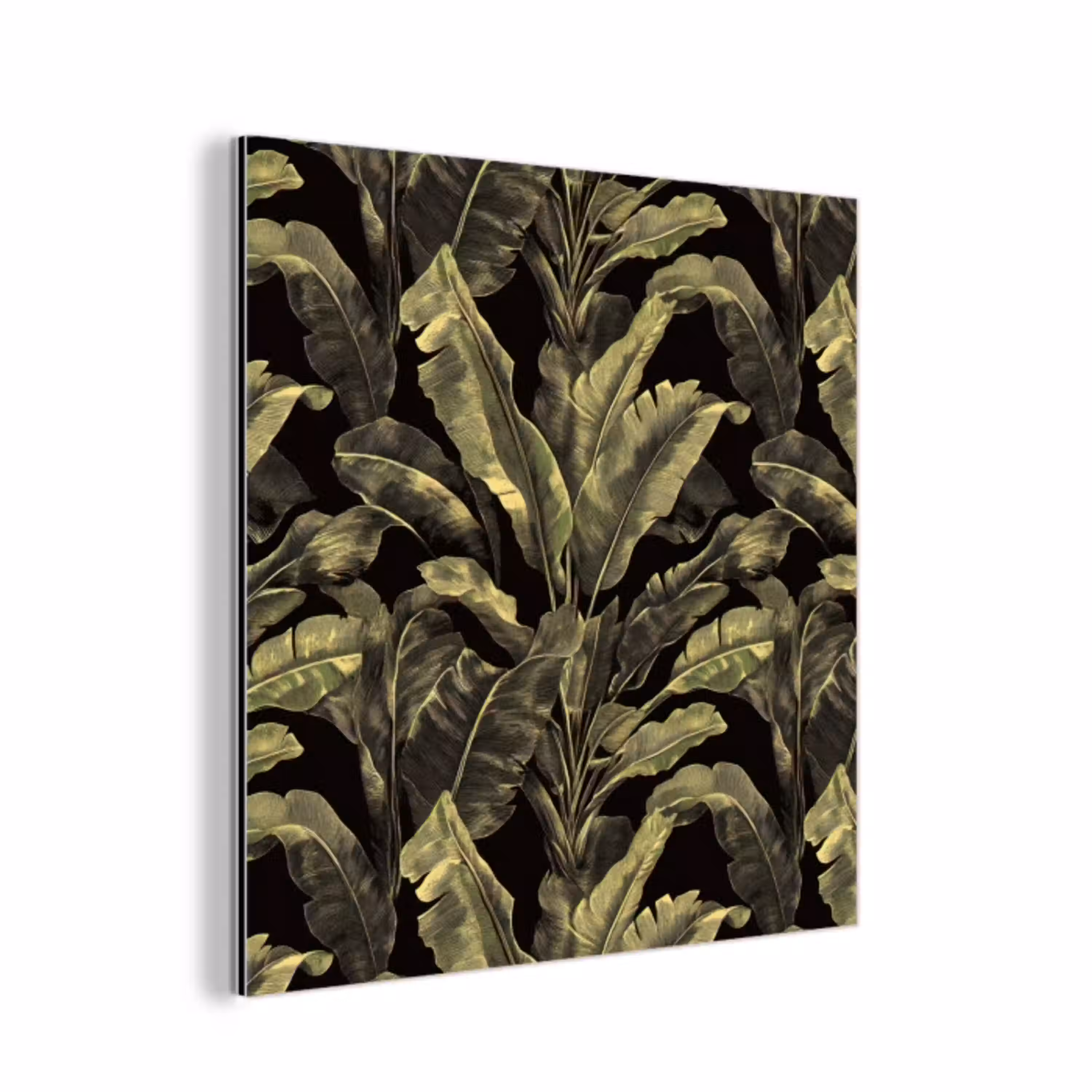 Botanisch - Bladeren - Groen aluminium wit klein 46 -3d