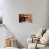Vrouw - Macarons - Bril Tuinposter op houten frame 2 cm dik klein -sfeer1