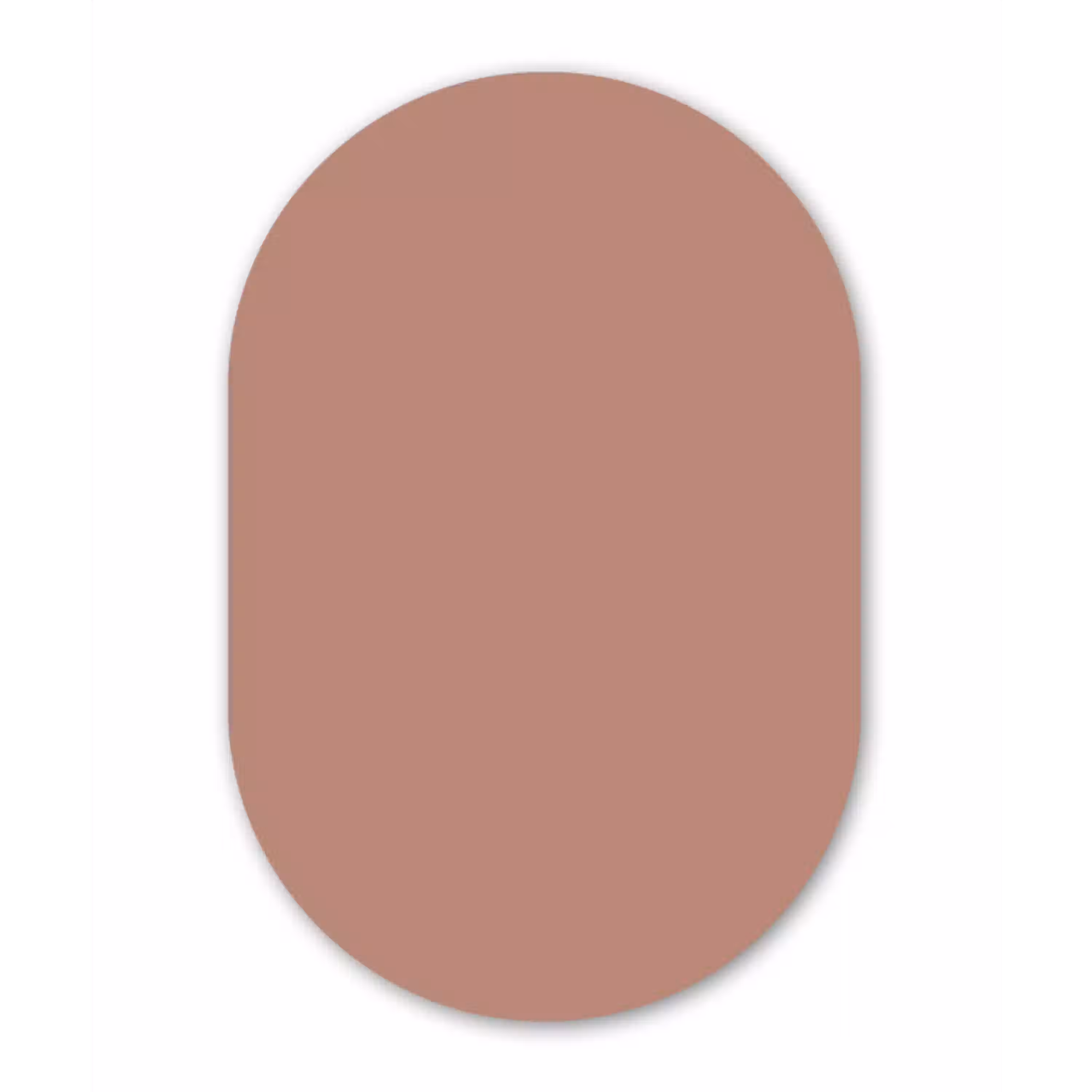 Earthy - Blusher - Roze Wandcirkel Ovaal Aluminium middel 839 -3d