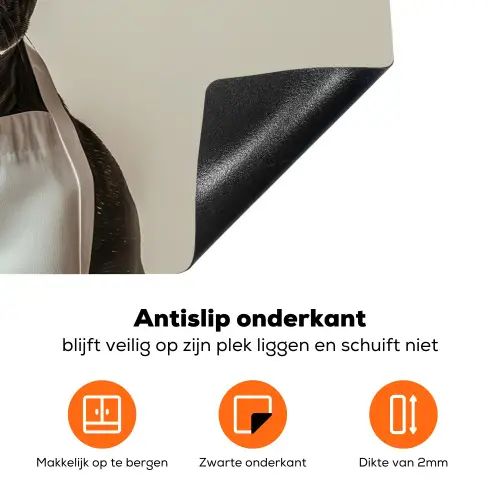 Bril - Hond - Kok Inductie beschermer vinyl 3mm klein -zzzzzzz-td-onderkant