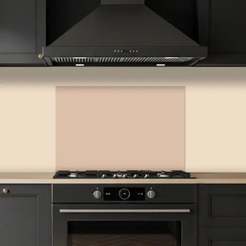 Beige - Kleuren - Effen keuken achterwand spatscherm klein 900 -sfeer1