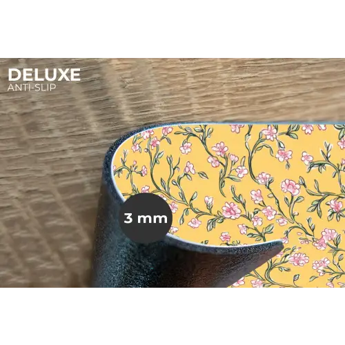Bloemen - Motief - Geel Placemat vinyl groot 368 -closeup