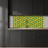Mango - Patroon - Fruit - Bladeren keuken achterwand 2 middel 871 -sfeer1