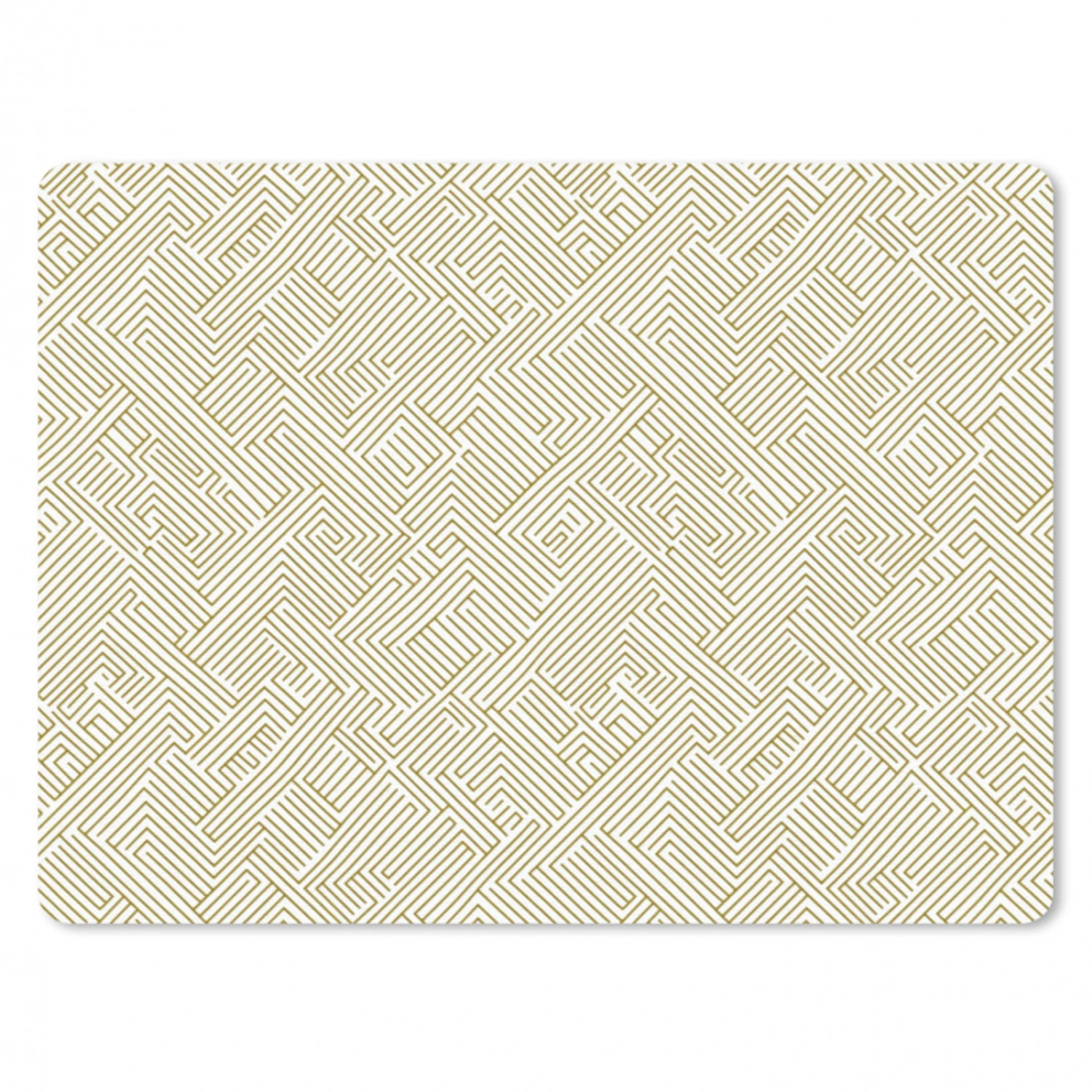 Geometrisch - Lijnen - Groen muismat rubber klein 262 -3d