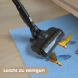 Papagaai - Vliegen - Blauw - Geel Deurmat klein -reinigen_DE