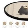 Beer - Donkerbruin - Minimalistisch Fotolijst rond zonder passe partout klein -closeup_NL