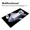 Porselein - Goudvis - Delfts - Blauw Muismat XXL klein -sfeer4