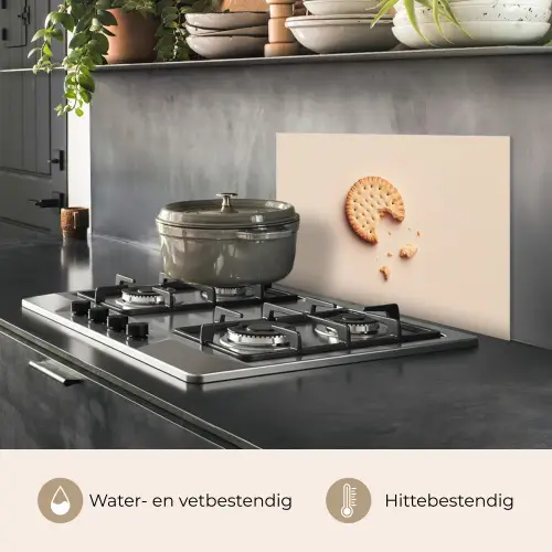 Koekje - Kruimels - beige keuken achterwand spatscherm klein -usp_NL