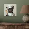 Bril - Hond - Kok aluminium wit klein -sfeer2