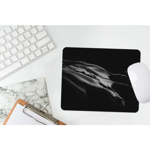 Zwart - Splash - Water muismat rubber klein -witbureau