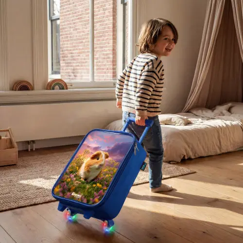 Cavia - Natuur - Dier Kinderkoffer - Blauw klein -sfeer1