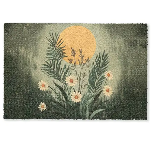 Bloemen - Bladeren - Zon - Groen Deurmat klein -zkaufland3d