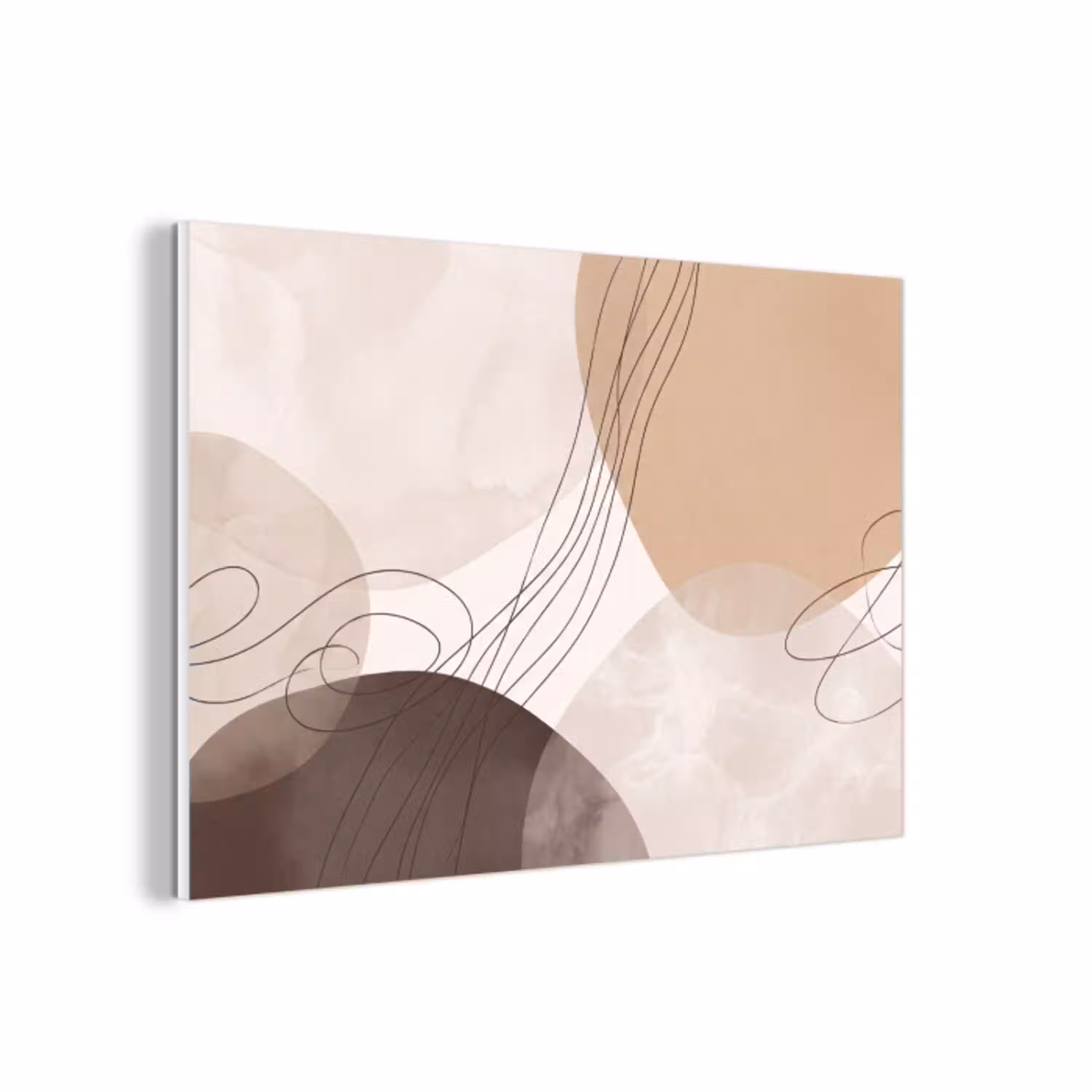 Abstractie - Beige - Modern forex 5mm xxl -3d