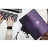 Heuvels - Paars - Mist - Zon laptophoes neopreen klein -bureau