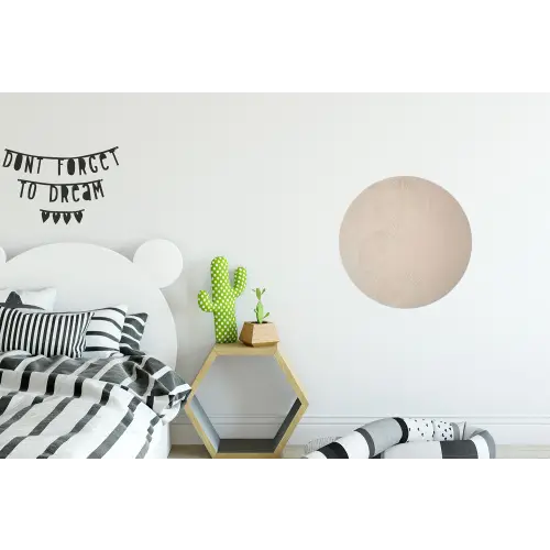 Japandi - Beige - Modern Wandcirkel aluminium klein -kinderkamer