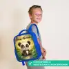 Panda - Bamboebos - Groen Kinderrugzak - Blauw middel -sfeer3_NL