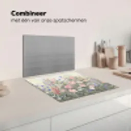 Bloemen - Tuin - Natuur - Kleurrijk Inductie beschermer vinyl 3mm middel -wsfeer7_website