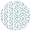 Design - Geometrie - Patroon - Driehoek Wandcirkel plexiglas klein 852 -3d