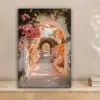 Doorkijk - Boog - Bloemen - Pastel canvas 2cm klein -sfeer1