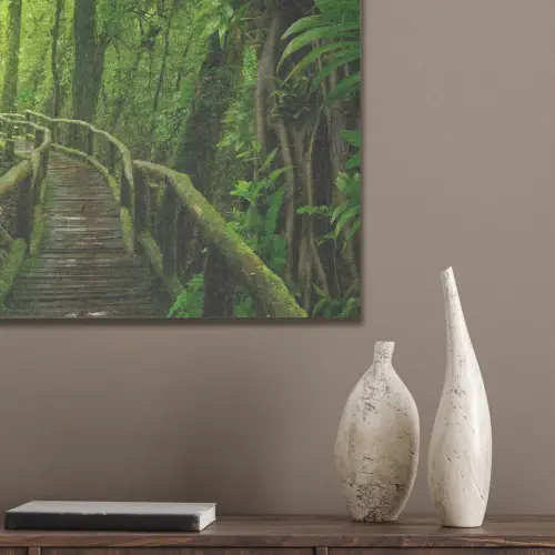 Jungle - Brug - Mos - Natuur - Tropisch PET vilt klein -sfeer6_closeup