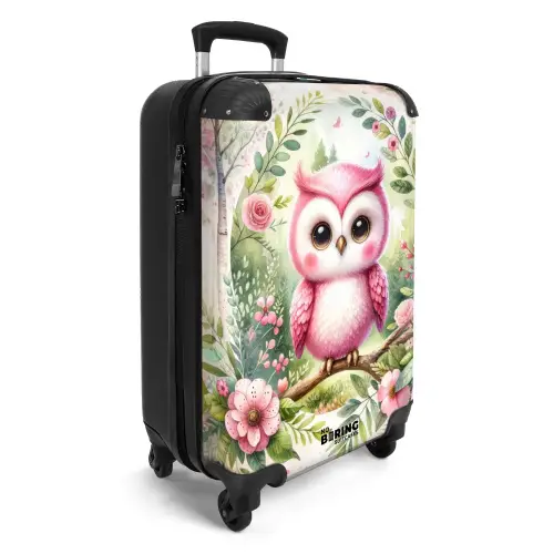 Roze Rafaël Koffer - NBS - Handbagage middel -productfoto_3d