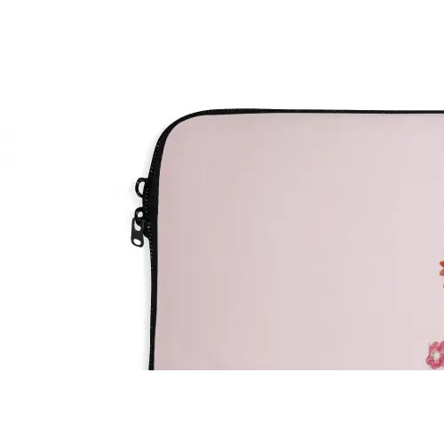 Cowboylaarzen - Roze - Boeket - Bloemen laptophoes neopreen klein -detail