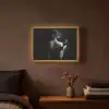 Vrouw - Wijn - Jurk Light Box met batterij (Wandlamp) middel -sfeer4