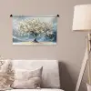Boom - Winter - Levensboom - Modern - Goud Wandkleed katoen klein -sfeer4