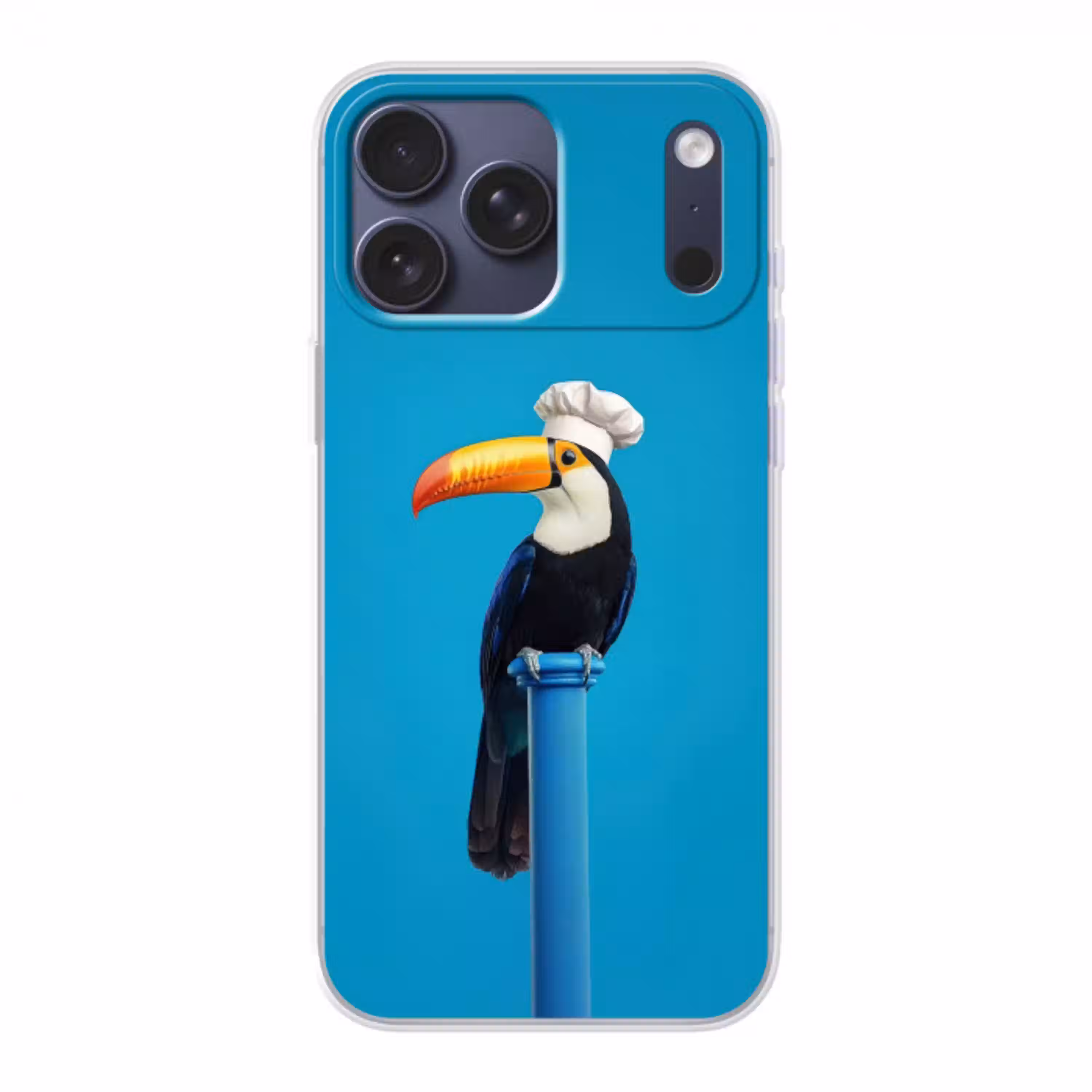 Tucan - Sokkel - Vogel - Koksmuts Telefoonhoesje iPhone 17 Pro Max klein -3d