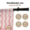 Matcha - Hond - Roze - Groen Wandkleed katoen klein -sfeer2