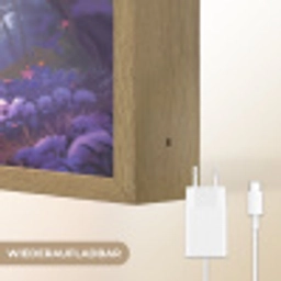 Eenhoorn - Paars - Sprookje - Fantasy dier Light Box met batterij (Wandlamp) middel -USP_websiteoplaadbaarDE