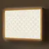 Patroon - Bloemen - Beige Light Box met batterij (Wandlamp) middel 907 -z3d_website