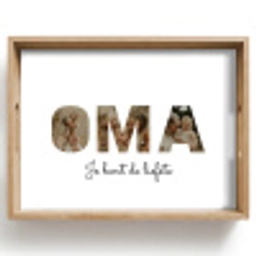 Oma - Lettercollage Dienblad Rechthoek middel -z3d_shopping