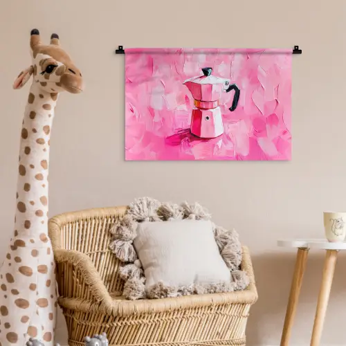 Roze - Verf - Coffee Wandkleed katoen klein -wsfeer5_kind