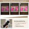 Bloemenkroon - Goud - Vrouw - Portret Light Box met batterij (Wandlamp) middel -USP_dimbaarNL