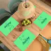 c'est la fucking vie - Groen - Penseelstijl Placemat vinyl groot -zzsfeer5_Kitchenyeah-website