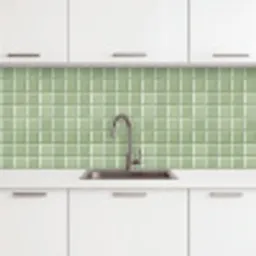 Glanzend - Mozaïek - Tegels - Zacht - Groen keuken achterwand 2 middel 871 -3d