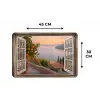 Doorkijk - Uitzicht - Meer - Landschap Placemat vinyl groot -specs