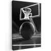Basketbal - Basketbalveld - Lichtlijnen canvas 2cm klein -z3d