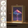 Donderwolk - Bliksemschicht - Licht - Blauw Light Box met kabel (Tafellamp) klein -USP_NL